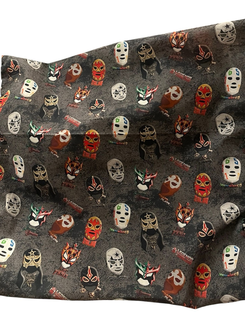Lucha Libre Mask Print Pillow Case - 17 by 17 Pillow Cover